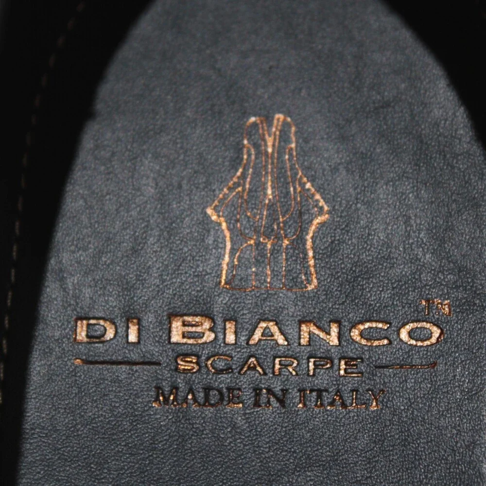 Di Bianco NWB Oxford Dress Shoes Size 42.5 (US 9.5) Brown Leather Made in Italy